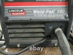 Lincoln Electric Weld-Pak 100 MIG Welder w Gun, Clap, Spool, Extra Tips 115V
