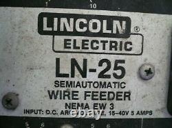 Lincoln LN-25 Suitcase Wire Welder With New MIG Welding Gun