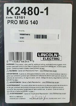 Lincoln Pro-Mig K2480-1 Weld Pak 140 MIG Wire Feed Welder & Magnum 100L Gun