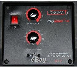 Longevity Migweld 140 MIG Welder with Spool Gun Capability