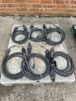 Lot of (12) Tweco and Profax 15' MIG Welding Guns for Lincoln Welders