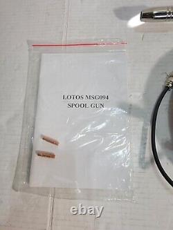 Lotos MSG094 Welding Spool Gun Aluminum Gas Shielded MIG Welder 4 Pin Plug 9 Ft