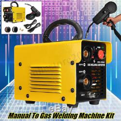 MIG-200 DIY Manual Welder To Gas Welding Machine Arc Shielded Spool Gun Inverter