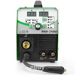 MIG 210 TIG 210A Welder Gas/Gasless 110V/220V 4-in-1 Welding Equipment +mig gun