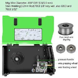 MIG 210 TIG 210A Welder Gas/Gasless 110V/220V 4-in-1 Welding Equipment +mig gun