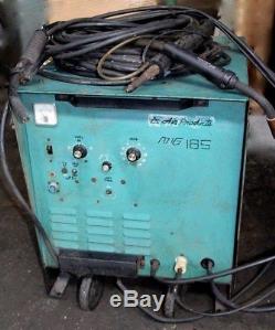 MIG-TIG-SPOT-STICK WELDER with (3) GUNS SINGLE PHASE AIR PRODUCTS MIG-185