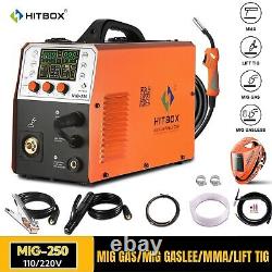 MIG WELDER+GUN+MASK MIG TIG MMA 110/220V Inverter IGBT Welding Machine Kits 200A