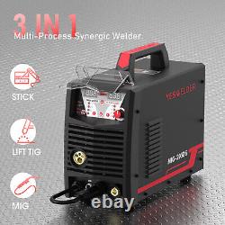 MIG Welder, Gas/Gasless/Lift TIG/Stick 3 in 1 Welding Machine, 205A, 110/220V