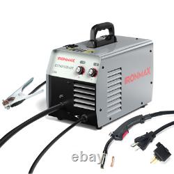 MIG Welder Gasless Flux Core Welding Machine120V IGBT withWelding Gun&Earth Clamp