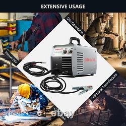MIG Welder Gasless Flux Core Welding Machine120V IGBT withWelding Gun&Earth Clamp