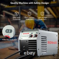 MIG Welder Gasless Flux Core Welding Machine120V IGBT withWelding Gun&Earth Clamp
