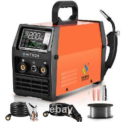 MIG Welder Gasless Inverter 110V/220V MMA Lift TIG Welding Machine +SPOOL GUN US