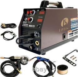MIG Welder Lotos MIG175 220-Volt 175 Amp MIG Flux-Core Welder & Spool Gun New