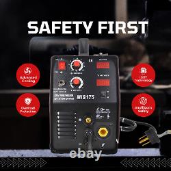 MIG Welder Lotos MIG175 220-Volt 175 Amp MIG Flux-Core Welder & Spool Gun New