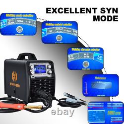 MIG Welder&Tig Gun 200A Gas/Gasless 110/220V Lift TIG/Stick IGBT Welding Machine