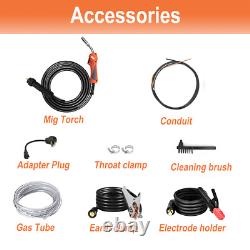 MIG Welder&Tig Gun 200A Gas/Gasless 110/220V Lift TIG/Stick IGBT Welding Machine
