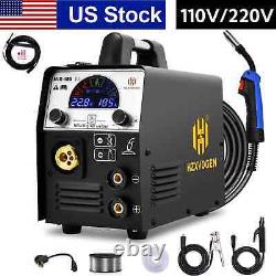 MIG185II MIG Welder& Tig Gun, Gas/Gasless TIG MMA Welding Machine, 110V/220V US