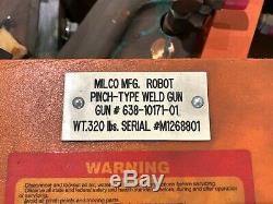 Milco Robot Pinch Type Weld Gun, Spot Welder, 638-10171-01