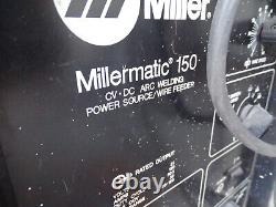 Miller Millermatic 150 CV DC ARC Welding Welder with 2 Guns Xtra Spool, Accs
