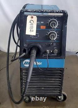 Miller Millermatic 300 Mig & Flux Core Welder, Welding Gun, Leads, on Cart, 1997