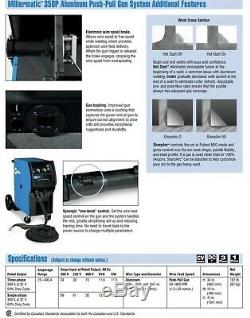 Miller Millermatic 350P Aluminum MIG Welder with 35-ft XR-Aluma-Pro Gun (951452)