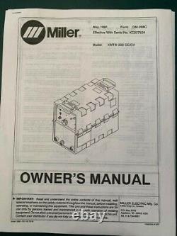 Miller XMT 200 CC/CV DC INVERTER WELDER /w spoolmatic 30A weld gun & controller
