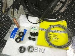 Miller suitcase X-TREME 8VS wire feeder welder tweco 400 amp gun, 3 set rollers
