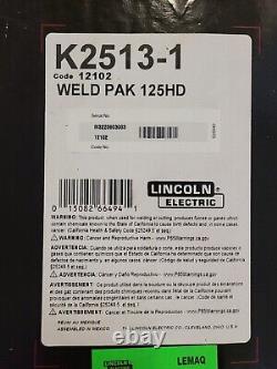 NEW! LINCOLN 125 Amp Weld-Pak 125 HD Flux-Cored Welder & Magnum 100L Gun