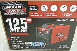 NEW! LINCOLN ELECTRIC 125Amp Weld-Pak 125 HD Flux-Cored Welder with Gun