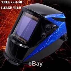 NEW True Color 4'x3.7' View 2in1 Grind Welding Helmet TIG Welder MIG Gun Parts