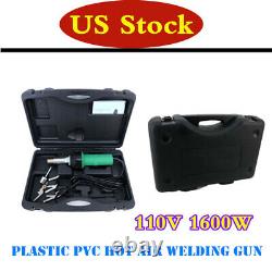 Plastic PVC Hot Air Welding Gun Easy Grip Hand Held Welder Pistol Kit 110V 1600W