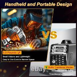 Portable Welding Machine, Upgraded 20-120A Output Handheld Welder Gun, 110V Curren