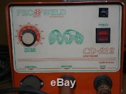 Pro Weld CD212 Stud Welder With Gun & Cables CD-212