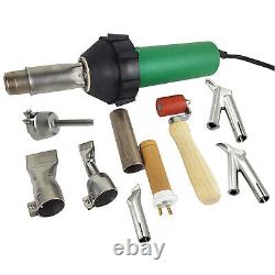 Professional 1600W Heat Gun Plastic Welder Kit With 6pcs Welding Nozzles Roller