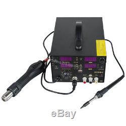 Rework Soldering Iron Station Welder 909D+ Hot Air Gun Welding 800W Power Supply