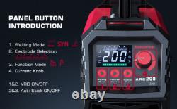 Stick Welder 200A ARC/Lift TIG Welding Machine IGBT Inverter 110/220V MMA Welder
