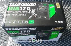 Titanium Mig 170 inverter power source wire feeder gun package welder mig/flux