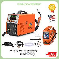 True Aluminum MIG Welder Gas/Gasless 250A TIG ARC Welding Machine&Helmet HITBOX