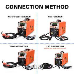 True Aluminum MIG Welder Gas/Gasless 250A TIG ARC Welding Machine&Helmet HITBOX