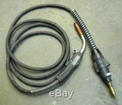 Tweco Cablehoz, Mig Welder Hose & Gun, 12' Long, Wire Size 0.035 0.045