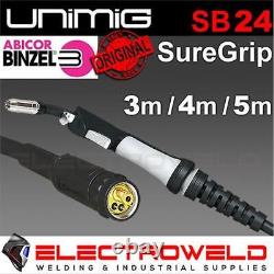 UNIMIG SB24 Mig Torch 3m 4m 5m Welding Gun 250A for Razor 200 250 Compact Welder