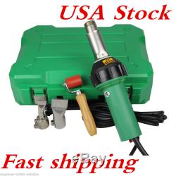 US Stock 1600W 110V Easy Grip Plastic Hot Air Welding Welder Gun with 2 Nozzeles