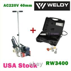 USA Weldy RW3400 Hot Air Welder Roofing Welding Machine+Hot Air Gun 40mm