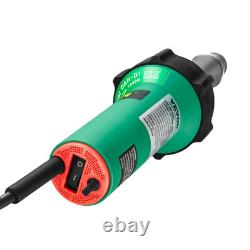 VEVOR Hot Air Plastic Welder 1600W PVC TPO Vinyl Heat Gun Torch & 17 Accessories