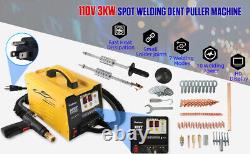 Vehicle Panel Spot Puller Dent Spotter Welder 3500A Stud Welder Dent Repair Kit