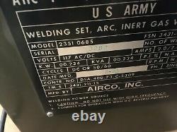 Vintage AHC-P AIRCO AIRCOMATIC MIGet SPOOL GUN WELDING SET US Army version