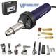 WELDY 1600W Hot Air Equipment Hot Blast Torch Overlap Air Welding Gun Welder Kit