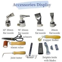 WELDY 1600W Hot Air Equipment Hot Blast Torch Overlap Air Welding Gun Welder Kit