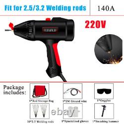 Welding 15-140A Gun Machine Electric Welder Kit With Welding Rod Handheld 3000W