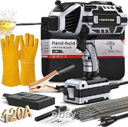 Welding Machine Handheld, 20-120A 110V Portable Stick Welder 20pcs Rods, IGBT Hand
